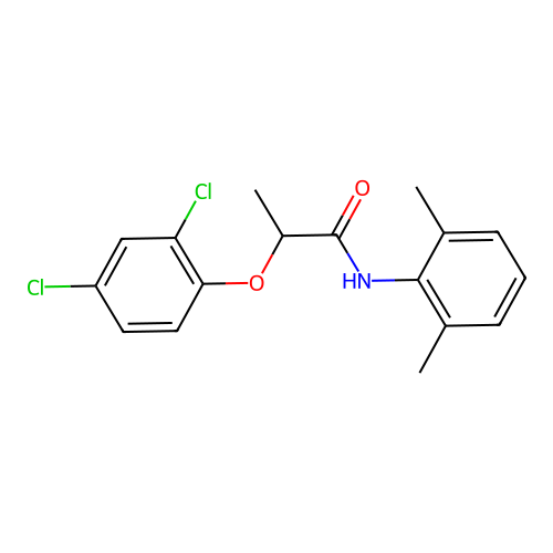 2-(2,4-dichlorophenoxy)-N-(2,6-dimethylphenyl)propanamide structure