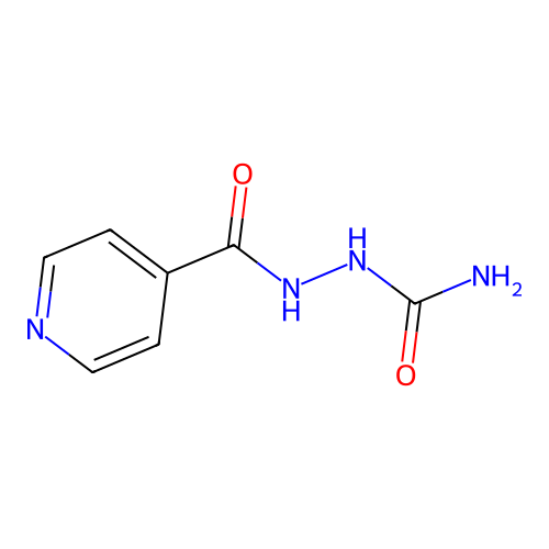1-Isonicotinoylsemicarbazide structure