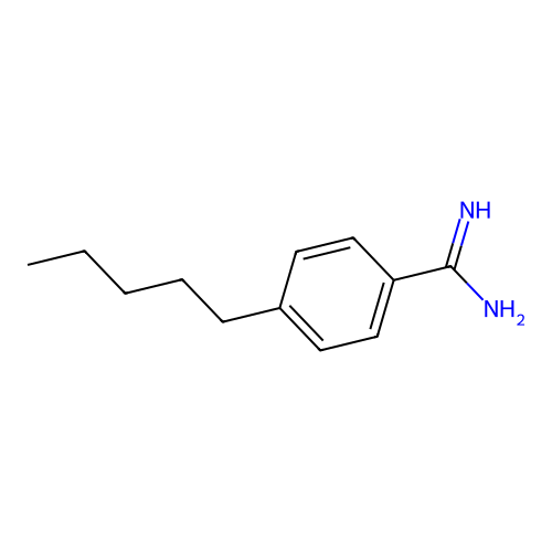 4-Pentylbenzenecarboximidamide structure