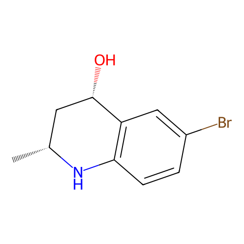 (2R,4S)-6-bromo-2-methyl-1,2,3,4-tetrahydroquinolin-4-ol structure