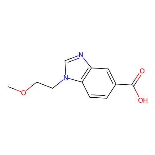 1-(2-Methoxy-ethyl)-1H-benzoimidazole-5-carboxylic acid structure