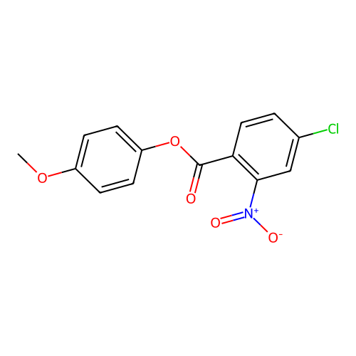 4-Methoxyphenyl 4-chloro-2-nitrobenzoate structure