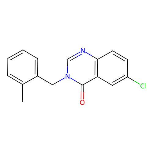 6-chloro-3-(2-methylbenzyl)-4(3H)-quinazolinone structure