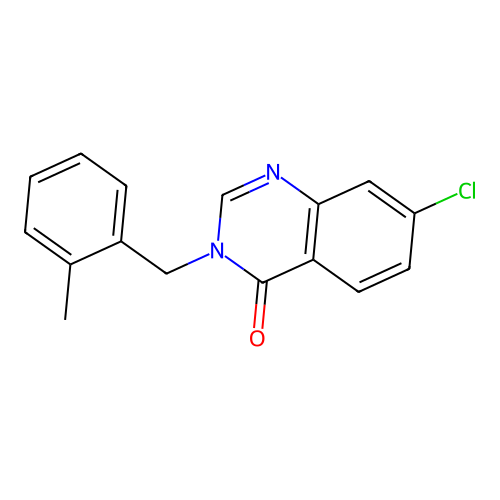 7-Chloro-3-[(2-methylphenyl)methyl]quinazolin-4-one structure