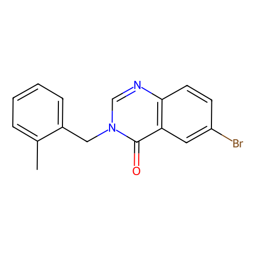 6-Bromo-3-[(2-methylphenyl)methyl]quinazolin-4-one structure