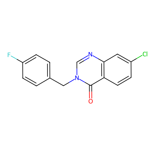 7-Chloro-3-[(4-fluorophenyl)methyl]quinazolin-4-one structure