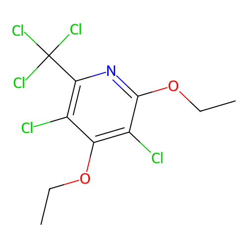 3,5-Dichloro-2,4-diethoxy-6-(trichloromethyl)pyridine structure