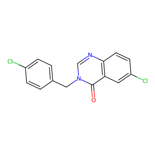 6-Chloro-3-[(4-chlorophenyl)methyl]quinazolin-4-one structure