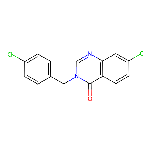 7-Chloro-3-[(4-chlorophenyl)methyl]quinazolin-4-one structure