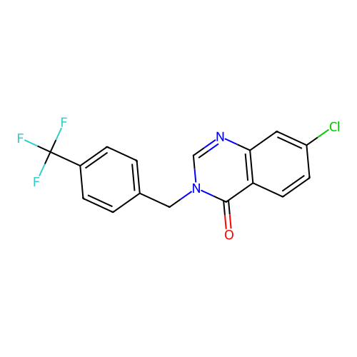 7-Chloro-3-(4-trifluoromethyl-benzyl)-3H-quinazolin-4-one structure