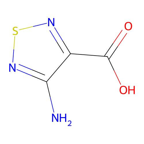 4-氨基-1,2,5-噻二唑-3-甲酸 structure