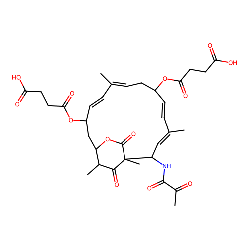 Lankacidin C 8,14-disuccinate structure