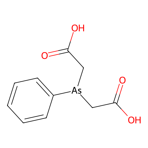2,2'-(Phenylarsanediyl)diacetic acid structure
