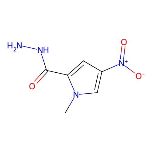 1-methyl-4-nitro-1H-pyrrole-2-carbohydrazide structure