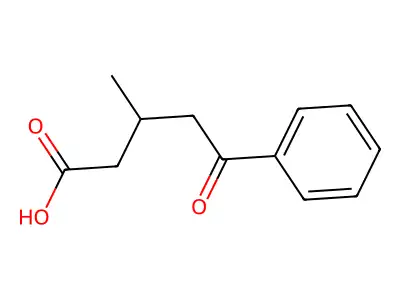 3-Methyl-5-oxo-5-phenylvaleric acid structure