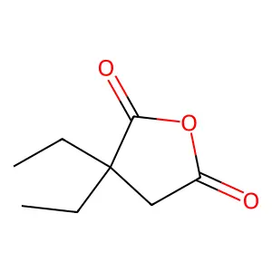 Dihydro-3,3-diethyl-2,5-furandione structure