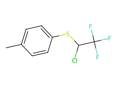 1-[(1-Chloro-2,2,2-trifluoroethyl)thio]-4-methylbenzene structure