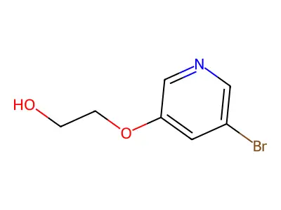 2-((5-Bromopyridin-3-yl)oxy)ethan-1-ol structure
