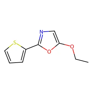 5-Ethoxy-2-(2-thienyl)-1,3-oxazole structure