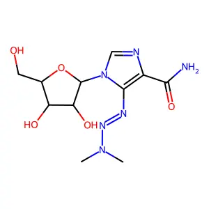 5-(3,3-Dimethyltriaz-1-en-1-yl)-1-pentofuranosyl-1h-imidazole-4-carboxamide structure