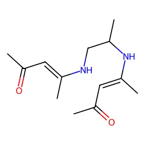 4,4'-(Propane-1,2-diyldiazanediyl)di(pent-3-en-2-one) structure