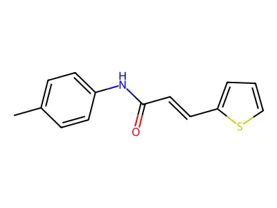 (E)-3-(thiophen-2-yl)-N-(p-tolyl)acrylamide structure
