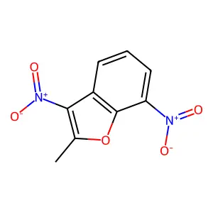 2-Methyl-3,7-dinitro-1-benzofuran structure