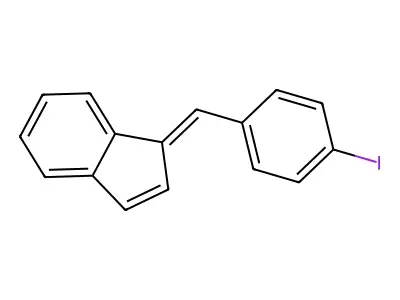 1-[(4-Iodophenyl)methylidene]indene structure