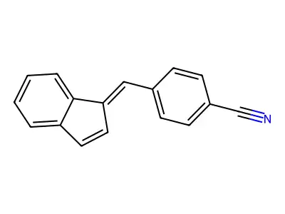 4-(Inden-1-ylidenemethyl)benzonitrile structure