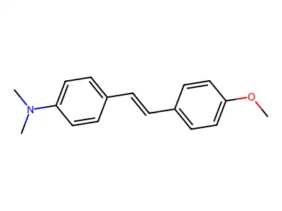 (E)-4-(2-(4-Methoxyphenyl)ethenyl)benzenamine, N,N-dimethyl- structure