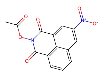 5-nitro-1,3-dioxo-1H-benzo[de]isoquinolin-2(3H)-yl acetate structure