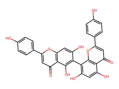 Agathisflavone structure