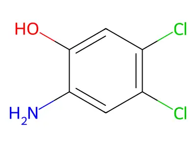 2-Amino-4,5-dichlorophenol structure