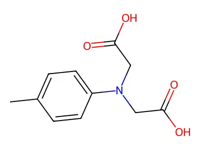 N,N-DI(Carboxymethyl)-4-methylanilin structure