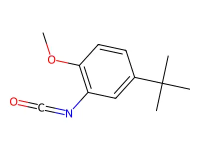 5-tert-Butyl-2-methoxyphenyl isocyanate structure
