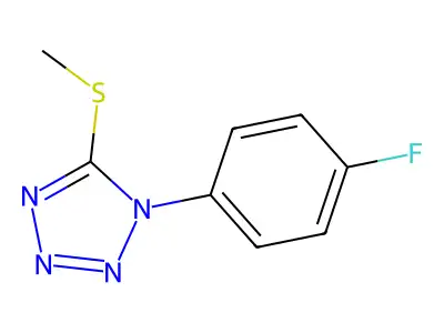 1-(4-Fluorophenyl)-5-(methylthio)-1h-tetrazole structure