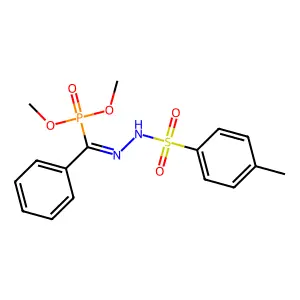 N-[[dimethoxyphosphoryl(phenyl)methylidene]amino]-4-methylbenzenesulfonamide structure