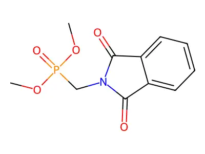 Dimethyl phthalimidomethylphosphonate structure