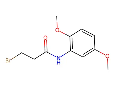 N1-(2,5-dimethoxyphenyl)-3-bromopropanamide structure