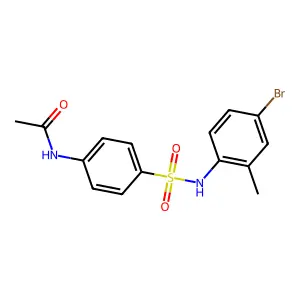 N-[4-[(4-bromo-2-methylphenyl)sulfamoyl]phenyl]acetamide structure