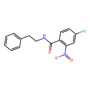 4-chloro-2-nitro-N-(2-phenylethyl)benzamide structure