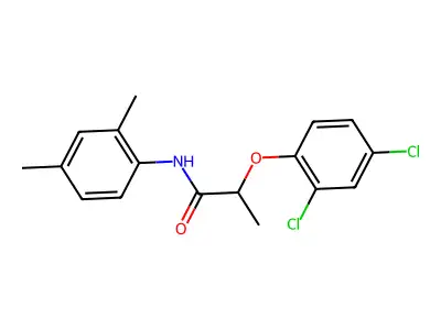 2-(2,4-dichlorophenoxy)-N-(2,4-dimethylphenyl)propanamide structure