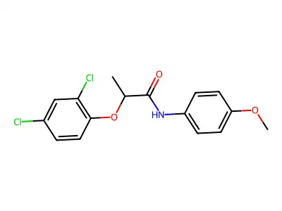 2-(2,4-Dichlorophenoxy)-N-(4-methoxyphenyl)propanamide structure