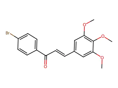 1-(4-Bromophenyl)-3-(3,4,5-trimethoxyphenyl)prop-2-en-1-one structure
