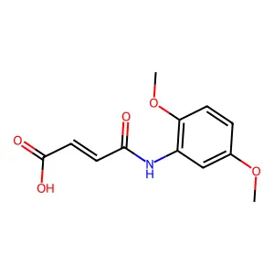 3-(2,5-Dimethoxy-phenylcarbamoyl)-acrylic acid structure