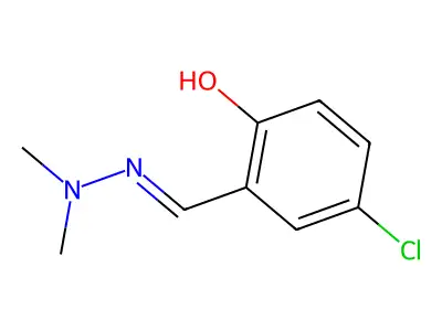 4-Chloro-2-[(2,2-dimethylhydrazin-1-ylidene)methyl]phenol structure