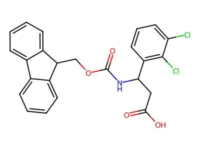3-(2,3-dichlorophenyl)-3-(9H-fluoren-9-ylmethoxycarbonylamino)propanoic Acid structure