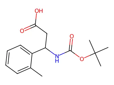 3-[(Tert-butoxycarbonyl)amino]-3-(2-methylphenyl)propanoic acid structure