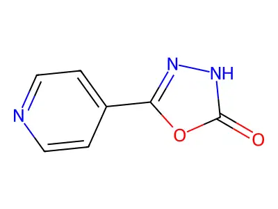 2-(4-Pyridyl)-1,3,4-oxadiazol-5-one structure