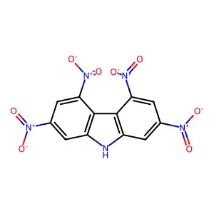 2,4,5,7-Tetranitrocarbazole structure